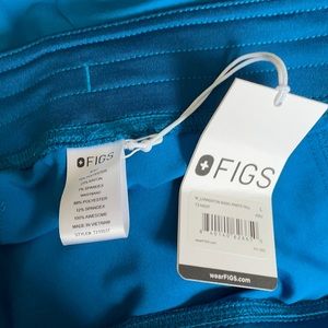 Figs Livingston Scrub pants- L tall alps blue